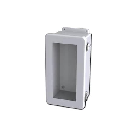Saginaw Control & Engineering Quick release Padlock Latch Electrical Enclosures, 15-3/4 in H, 6.81 in D, 8-3/4 in W SCE-1407FW